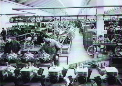 Motorenproduktion bei KTM im Jahr 1970