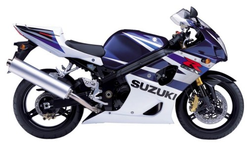 SUZUKI GSX-R 1000 2004, Blau-Weiss