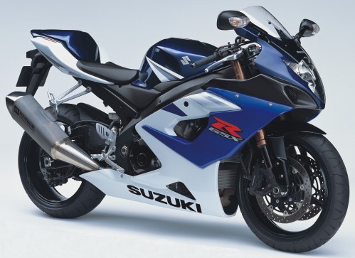 SUZUKI GSX-R 1000 2005, Blau-Weiss