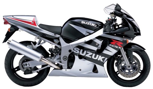 SUZUKI GSX-R 600 2003, Schwarz-Silber