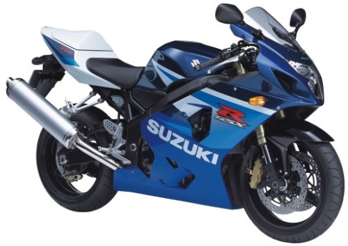 SUZUKI GSX-R 600 2005, Blau-Weiss