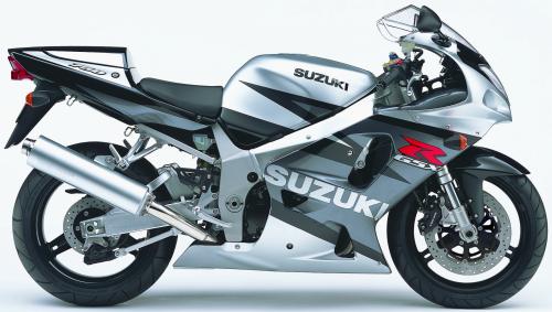 SUZUKI GSX-R 750 2003, Silber-SChwarz